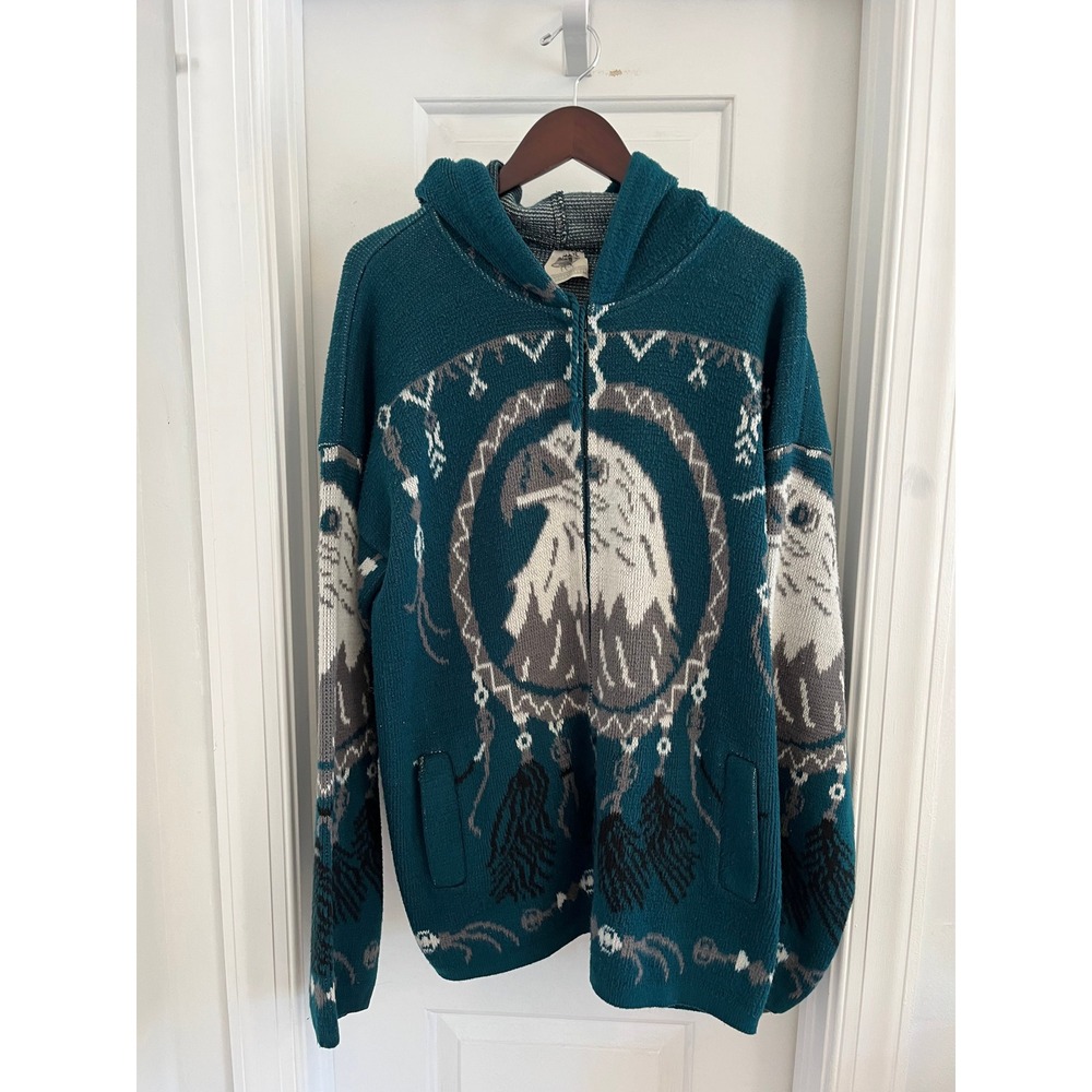 Ecuadorian‎ Eagle Knit Zip Hoodie